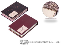 [L69586] ANOTADOR ESCRITORIO FW TAPA DURA 10X15cm. (L69586)