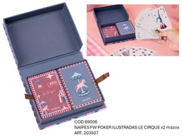 [L69006] MAIPES FW POKER ILUSTRADAS LE CIRQUE X2 (L69006)