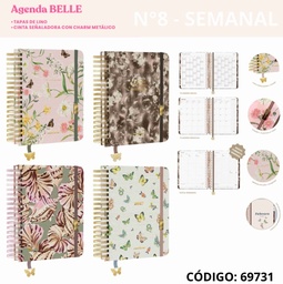 [L69731] AGENDA 2027 N8 FW SEMANAL ESPIRAL BELLE (L69731)