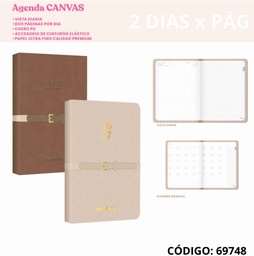 [L69748] AGENDA 2027 11.5X15.2cm. FW 2 DIAS POR PAGINA CANVAS (L69748)