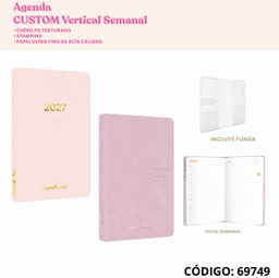 [L69749] AGENDA 2027 9.8X18cm. FW SEMANAL CUSTOM VERTICAL (L69749)