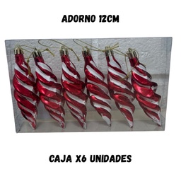 [R36133] ADORNO NAVIDAD X6 UNIDADES 12cm. (R36133)