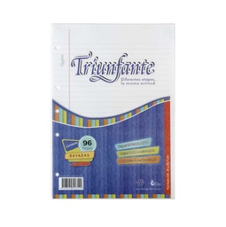 [L116910] REPUESTO A4 TRIUNFANTE RAYADO x 96hjs. (L116910)